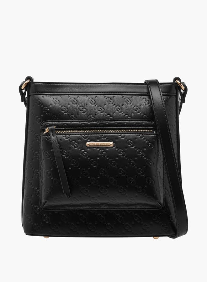 Celeste Monogram Embossed Elegance Crossbody Bag - Image 1
