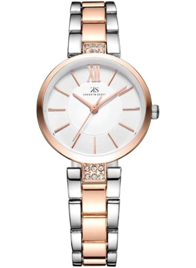 KENNETH SCOTT K23533-KBKW Elegant TwoTone Rose Gold Watch - Image 1