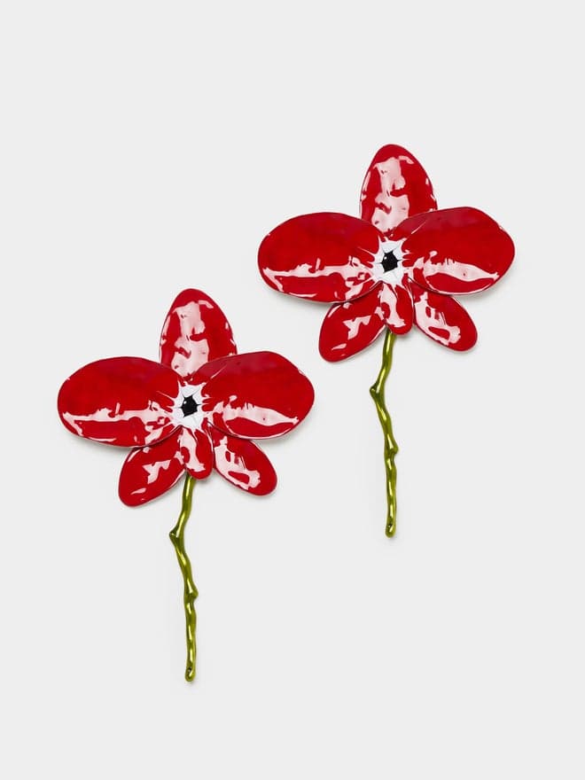 Styli Floral Elegance Dangle Earrings for Women - Image 1