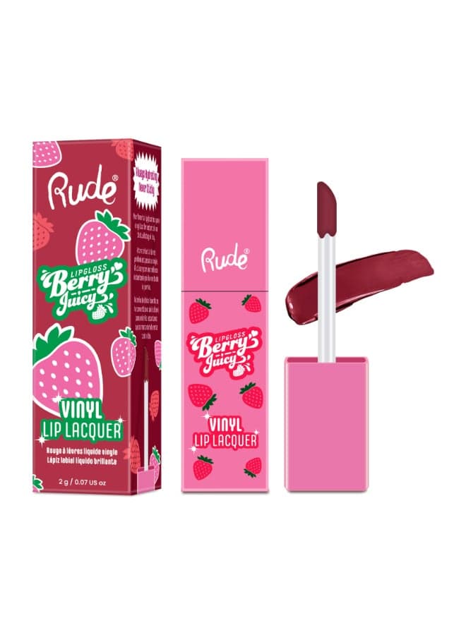 Berry Juicy Vinyl Lip Lacquer in Berrylicious - Image 1