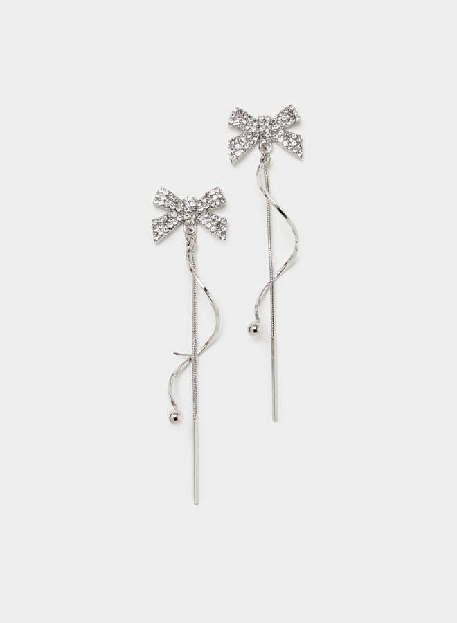 Styli Embellished Link Chain Earrings: Elegance Unleashed - Image 1