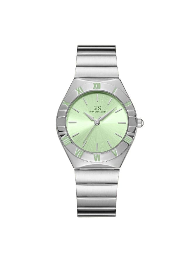 KENNETH SCOTT K24506-SBSH - Elegant 32mm Analog Timepiece - Image 1