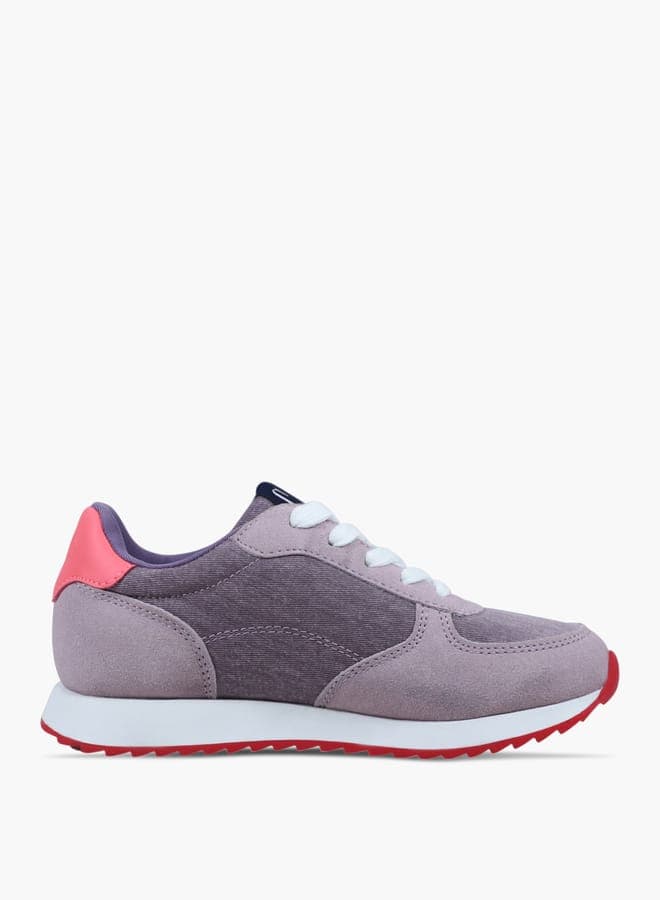 Gpk5130001598Pink Chic Girls' Lace-Up Panelled Sneakers - Image 1