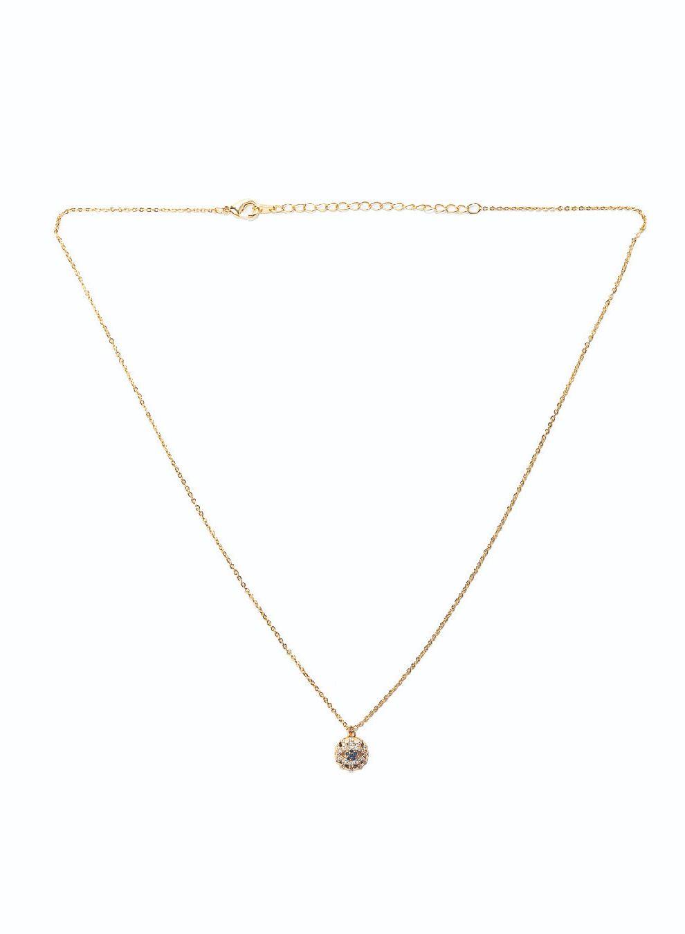 AMICA Blue Evil Eye Stone Studded Necklace - Image 1