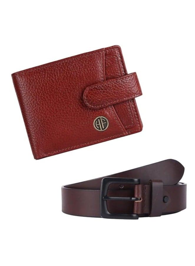 HAMMONDS FLYCATCHER Men's Leather Wallet and Belt Duo (DPTP) – Perfect Gift - Image 1