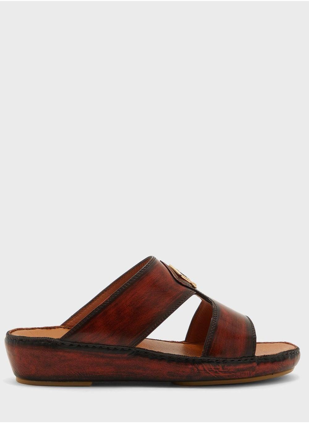 Posh La Vie PLV2 AS MRN: Luxurious Handcrafted Arabian Sandals - Image 1
