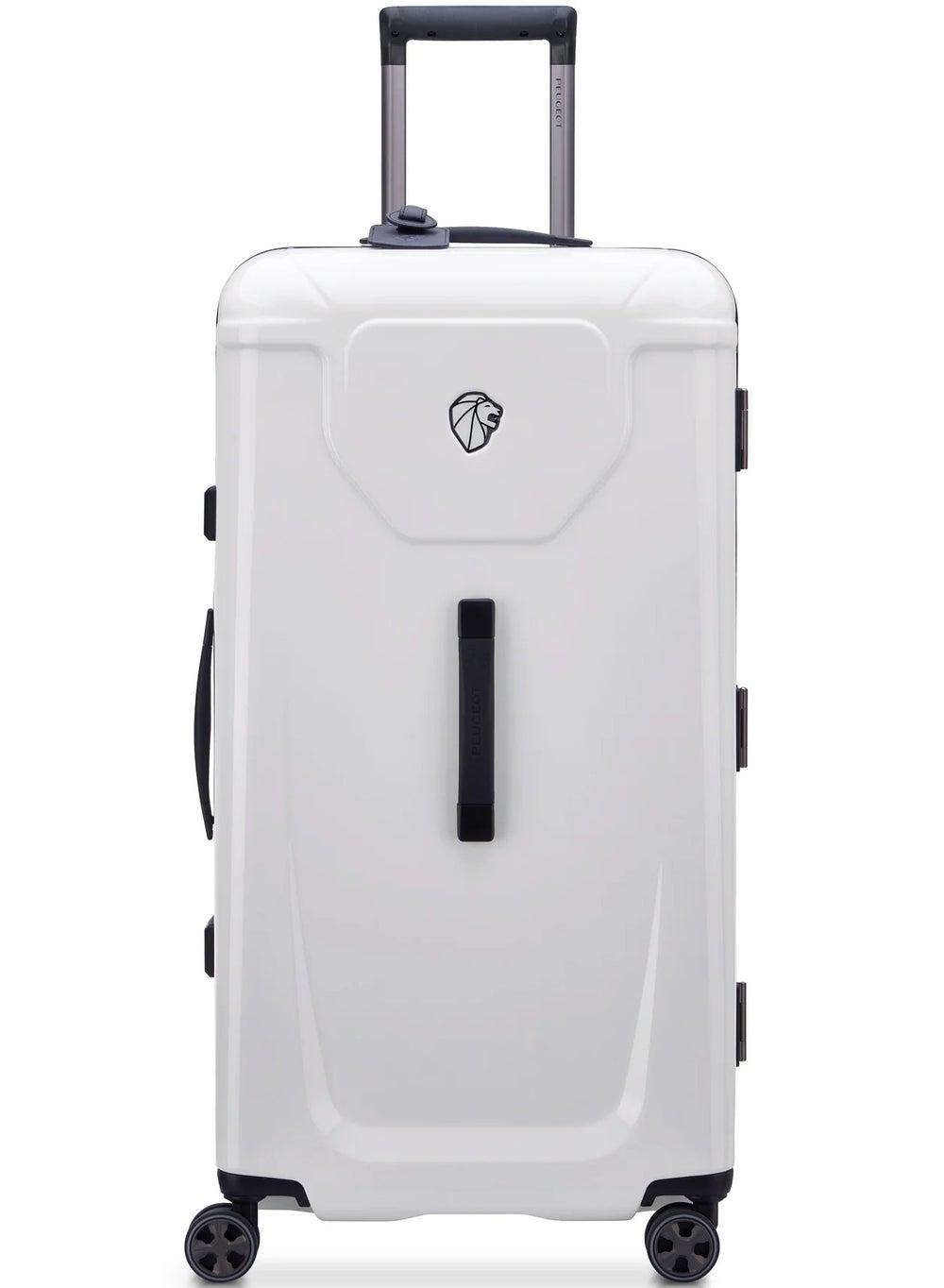 PEUGEOT Voyages 80cm Premium Polycarbonate Check-In Trolley - White - Image 1