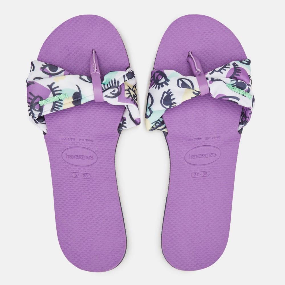 Women's You Saint Tropez Elegant Flip-Flops – Purple - Image 1