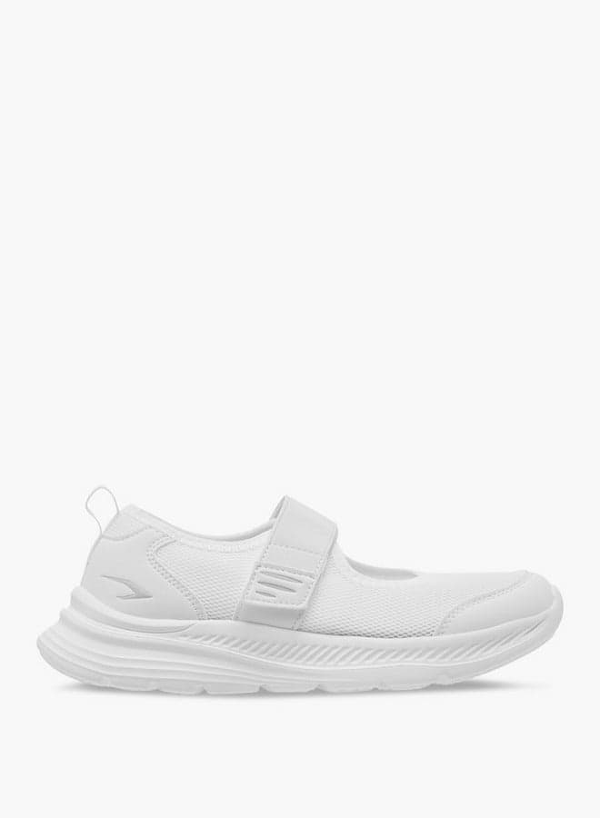 Elegant Textured White Mary Jane Sneakers for Girls 24Yk613Gp - Image 1