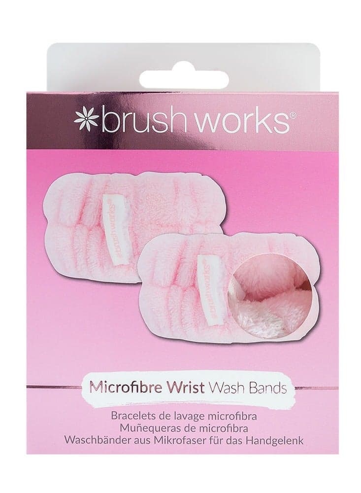 Brushworks Luxe Microfibre Wrist Wash Bands - 2 Pack - Image 1