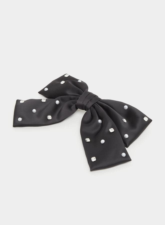 Chic Ribbon Hair Clip - Sleek Accessory - Image 1