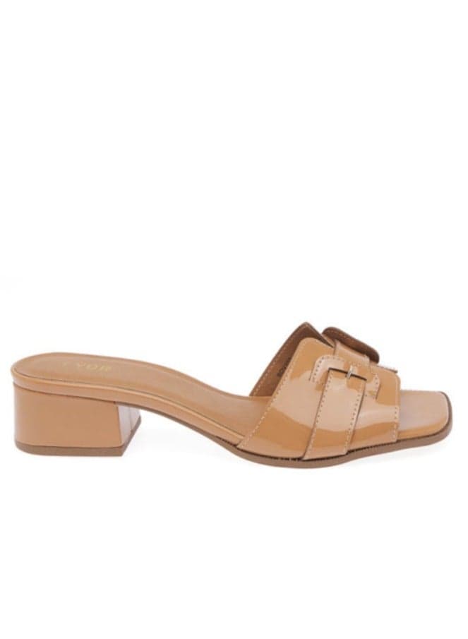 BDV 107 Elegance: Chic Square Toe Heeled Sandals - Image 1