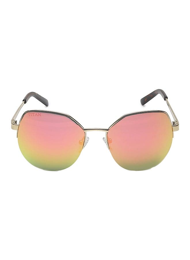 TITAN Gold Oval Elegance - Sunglasses for the Modern Woman - Image 1