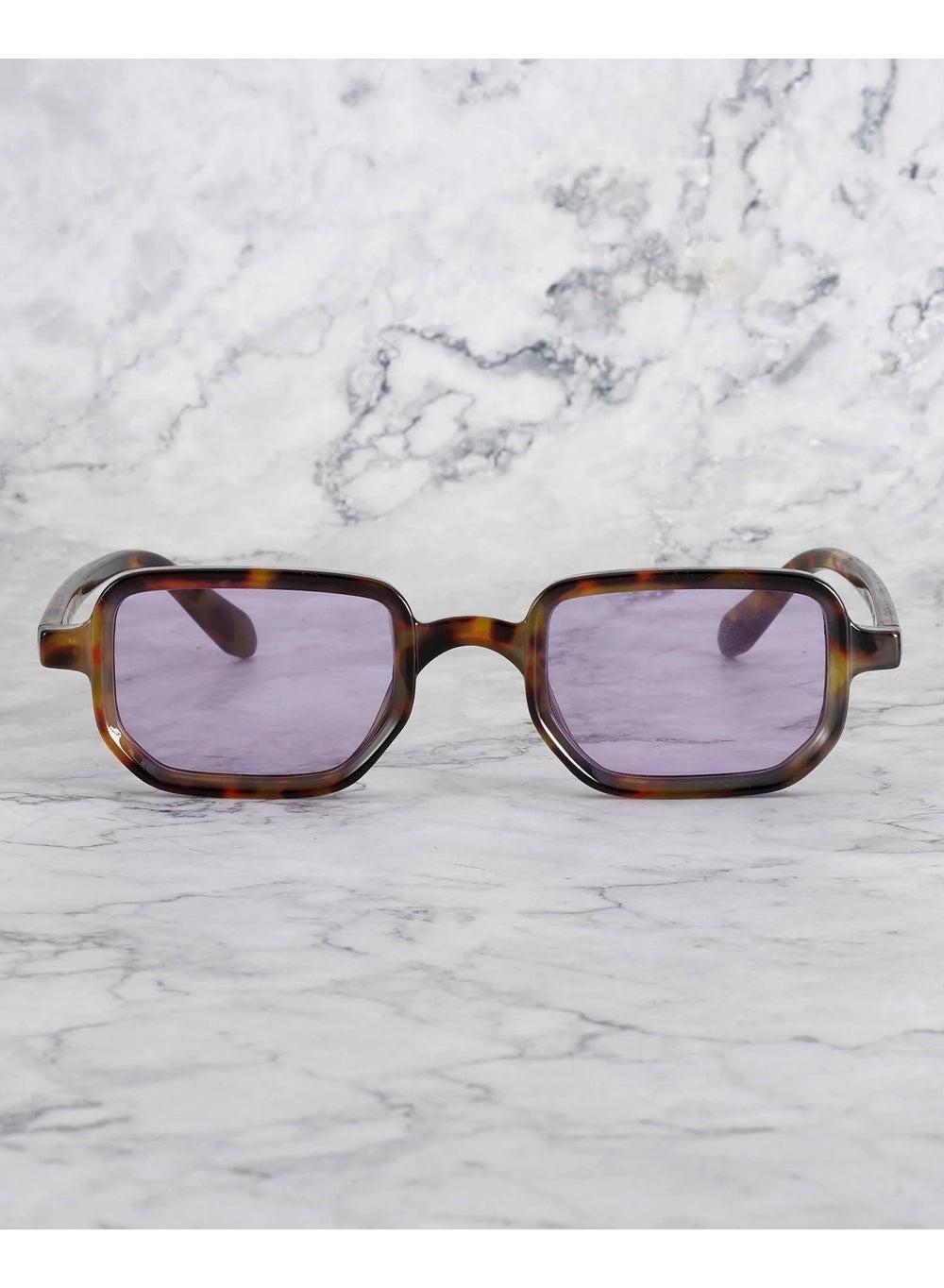 Explicit Poets BILLIE Unisex Sunglasses in Tortoise-Purple 41EP10 - Image 1