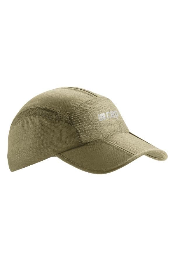 CEP Olive Running Cap Unisex One Size - UV Protection - Image 1