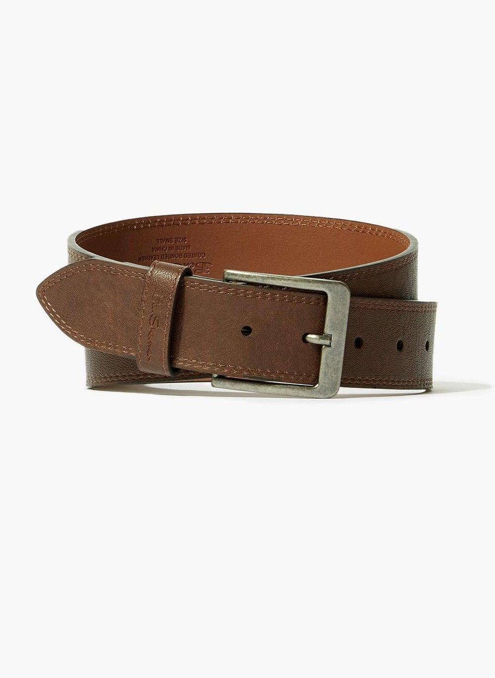 Ben Sherman Bodwitch Brown Leather Belt - Classic Style - Image 1