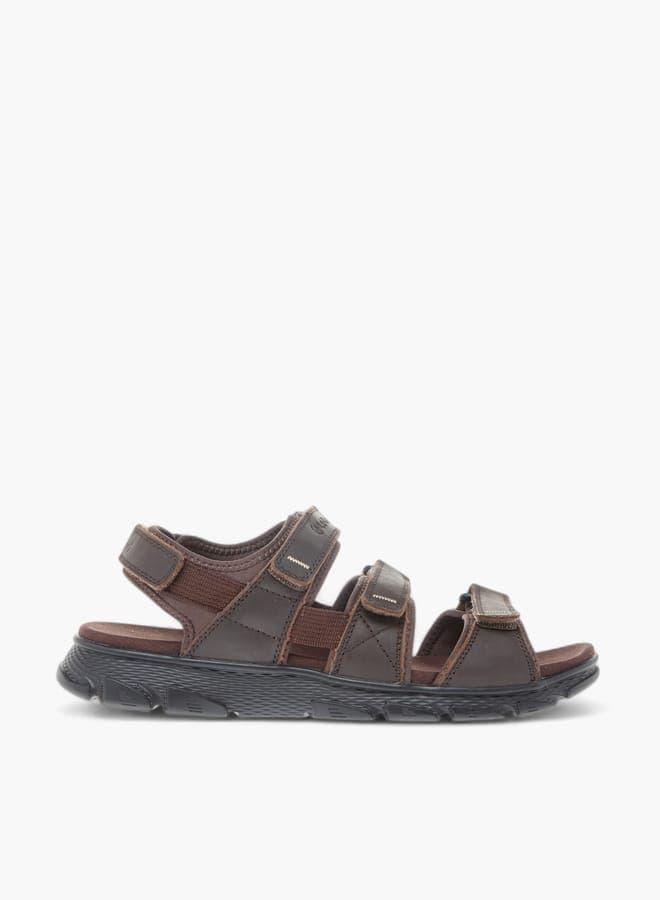Elegant Men's 23Le023 2Brown Strappy Sandals - Image 1