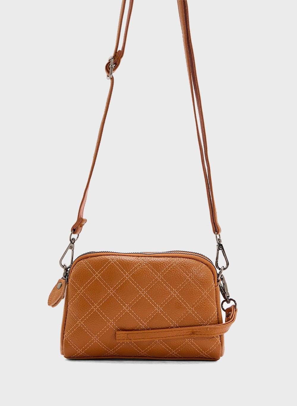 ELLA Quilted Elegance Crossbody – Timeless Style for Women - Image 1
