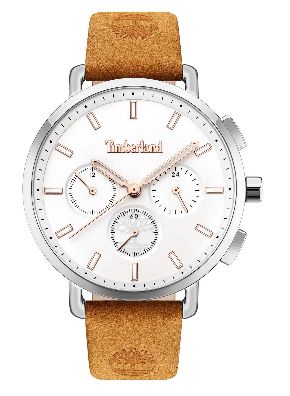 Timberland Elmstead Tan Leather Women's Watch - Elegant & Timeless - Image 1