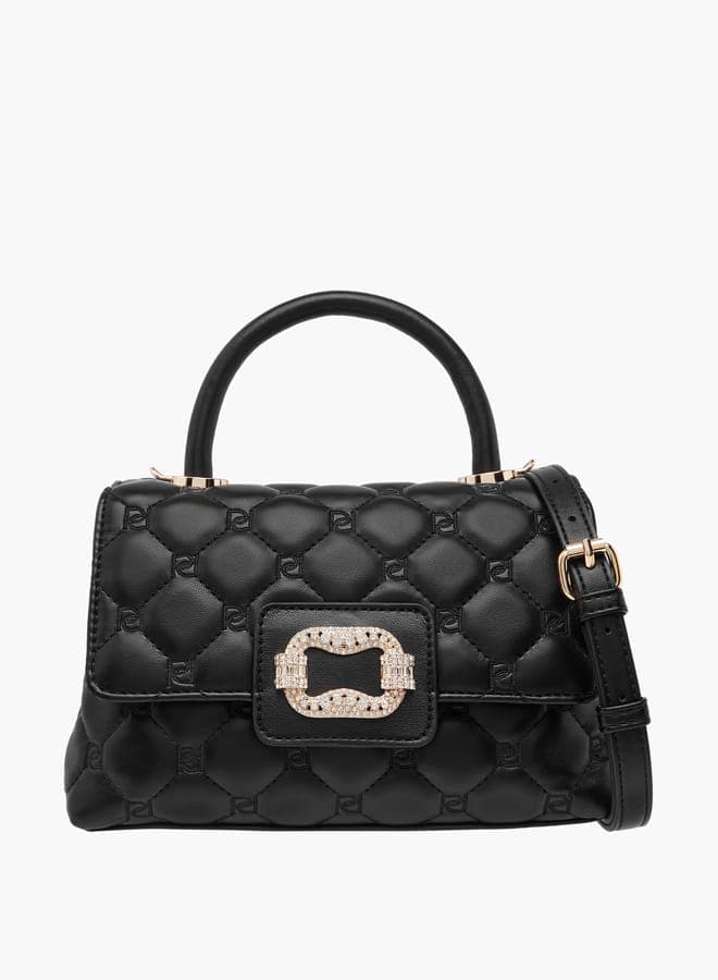 Paprika Quilted Elegance Satchel with Detachable Strap - Image 1