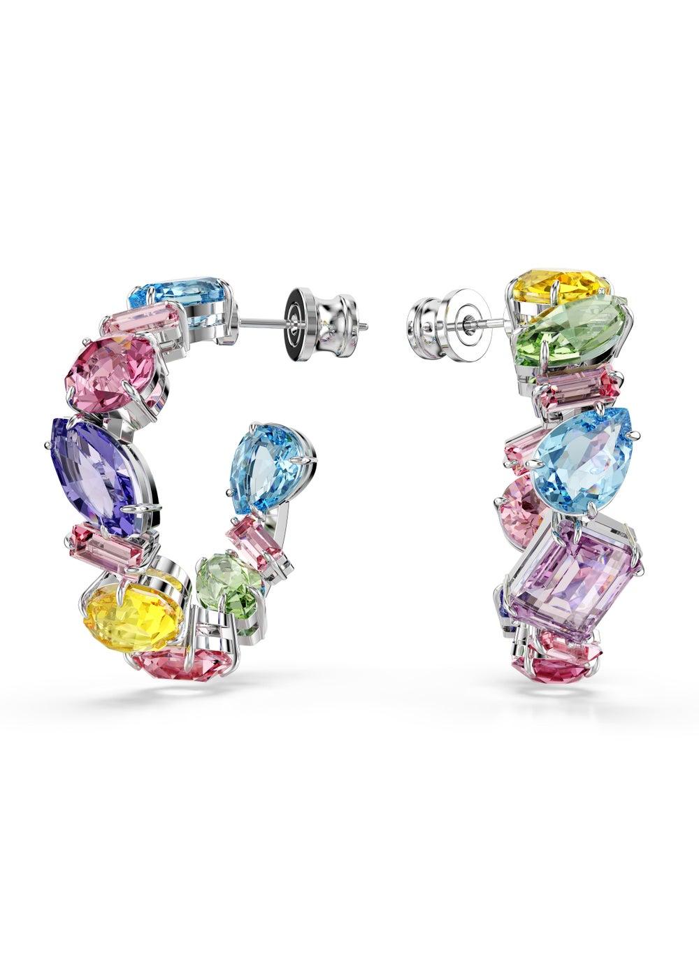 SWAROVSKI Gema Embellished Colorful Hoop Earrings - Image 1