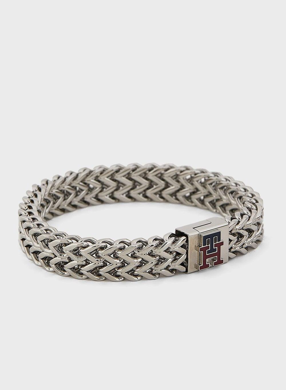 TOMMY HILFIGER Elegant Monogram Chain Bracelet for Men - Image 1