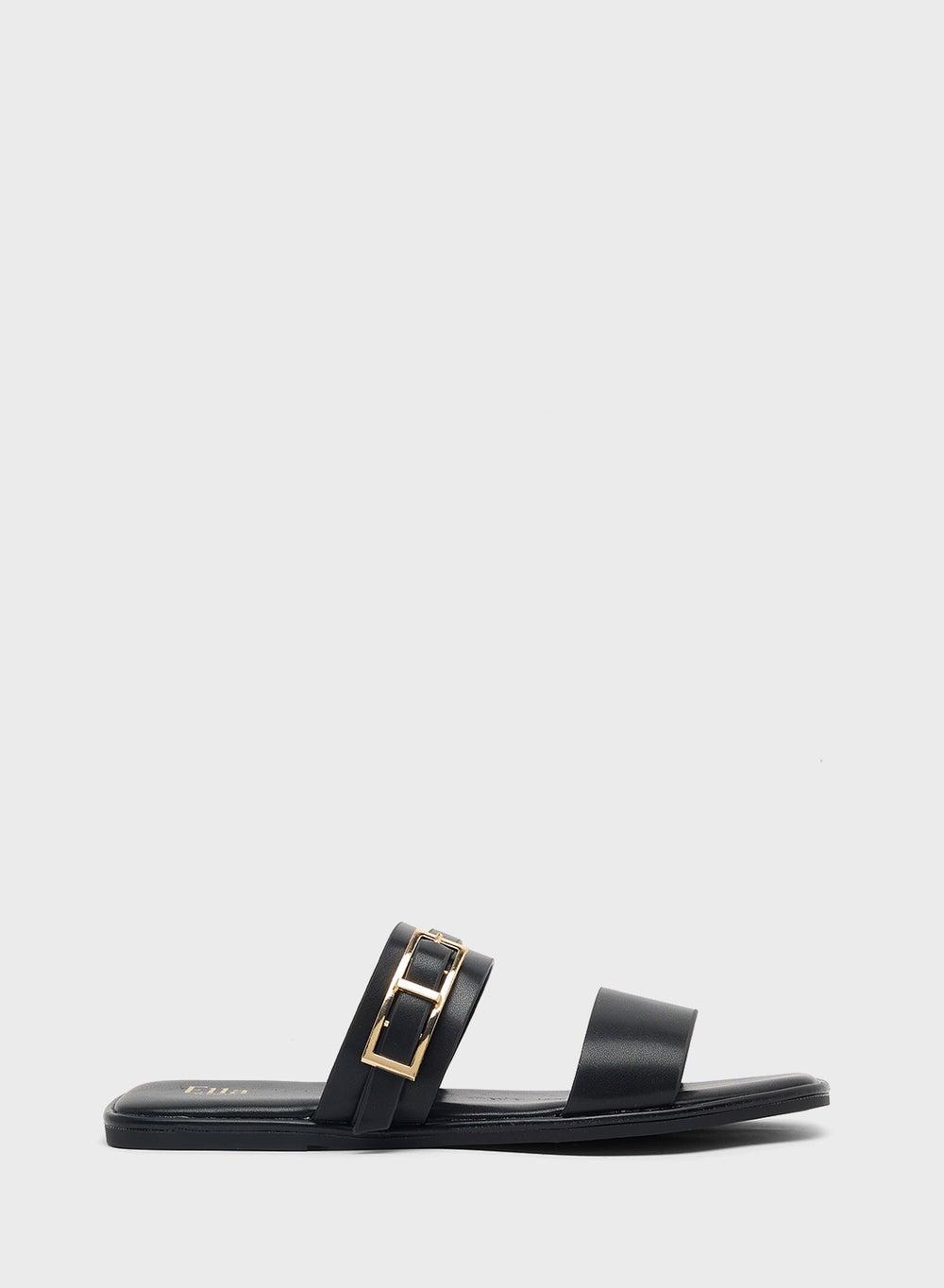 X2503 259 Elegance on Earth Double Strap Flat Sandals - Image 1