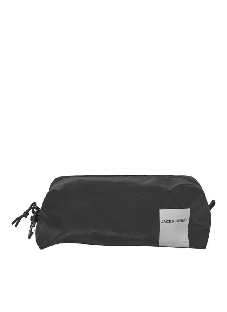 JACK & JONES Jacwest Sleek Black Toiletry Bag for Men - Image 1