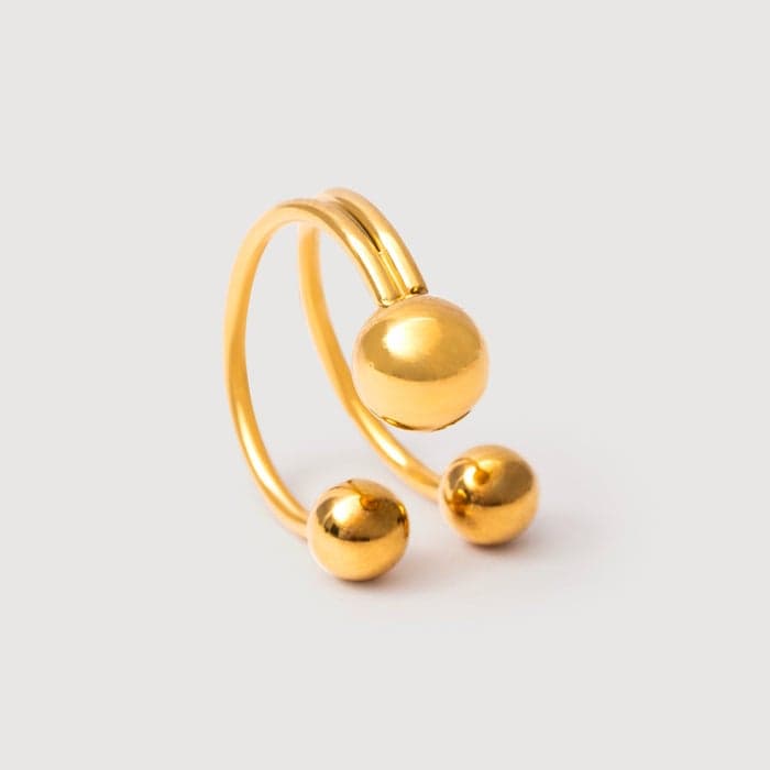 Noya 18K Gold Plated Nova Ring: Celestial Elegance - Image 1