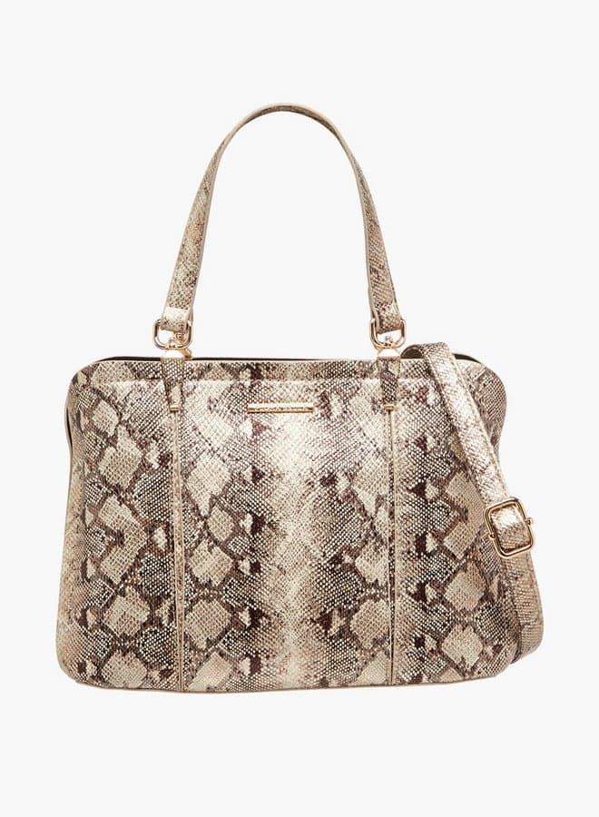 Flora Bella Animal Print Tote: Style Meets Function - Image 1