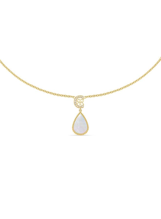 CERRUTI 1881 Eletra Luxe Gold-Plated Pearl & Crystal Necklace - Image 1