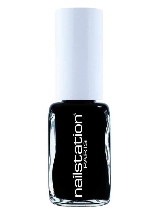 Glossy Black Lace Nail Polish 14ml - Luxurious Shine - Image 1