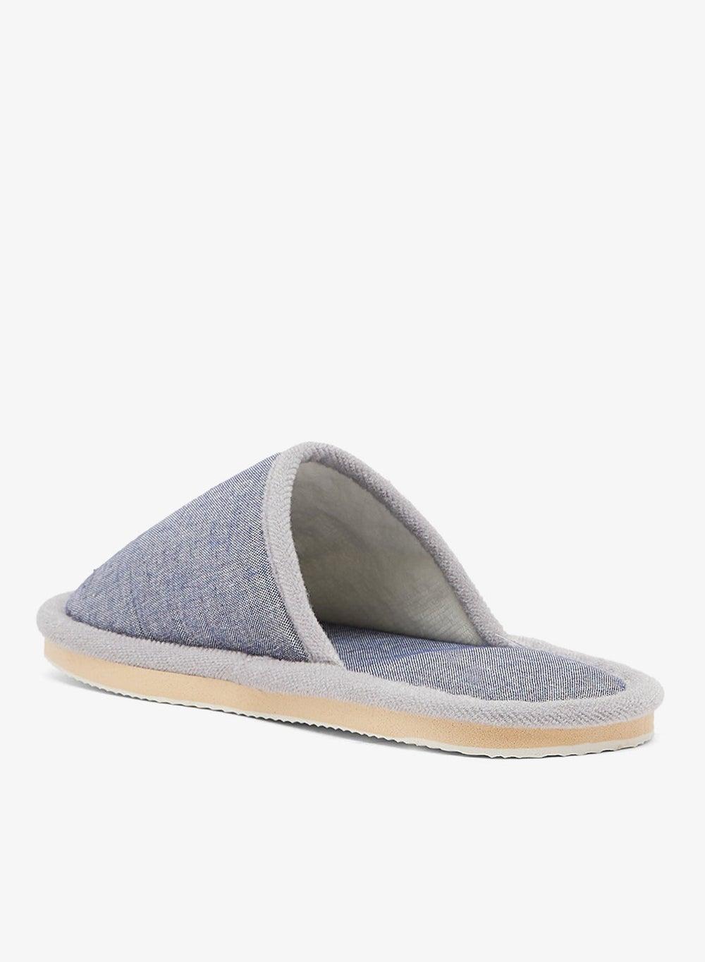Luxurious Grey Mslp25827 Bedroom Slippers for Men - Image 1