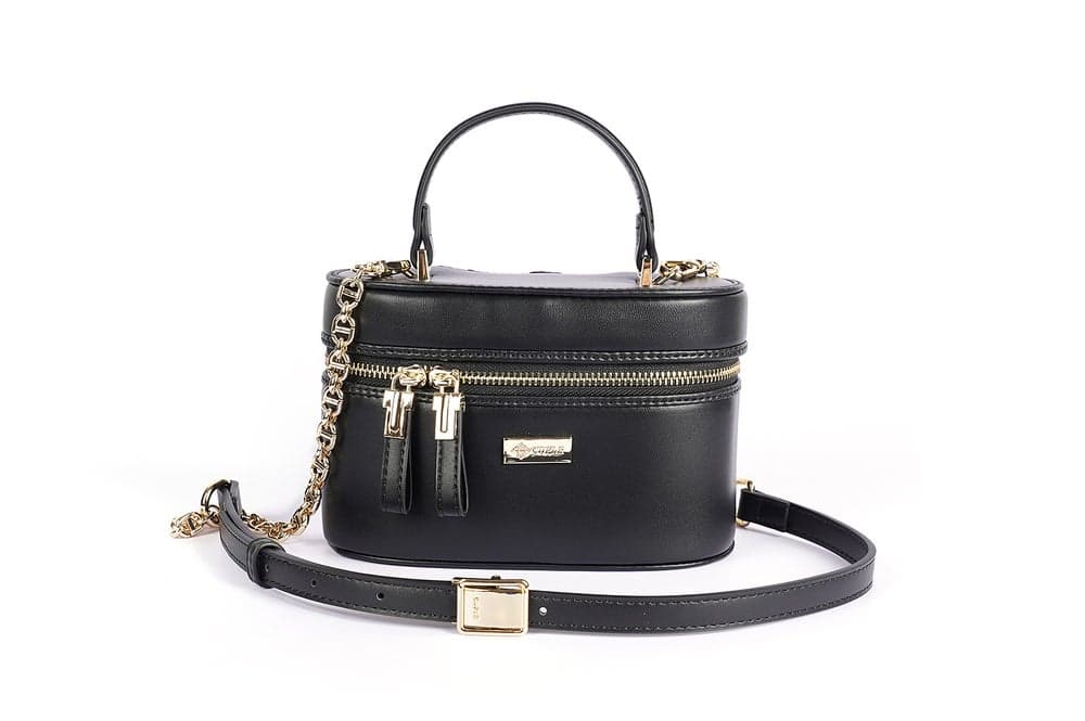 Cuple Chic Faux Leather Rectangular Handbag for Women - Image 1