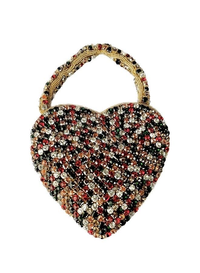 Harsha's Glam Clutches: Romantic Heart-Shaped Accessory - Image 1