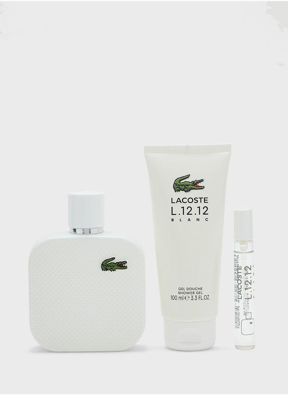 L.12.12 Blanc Eau de Toilette Men's Set - Fresh Elegance in 100ml+Extras - Image 1