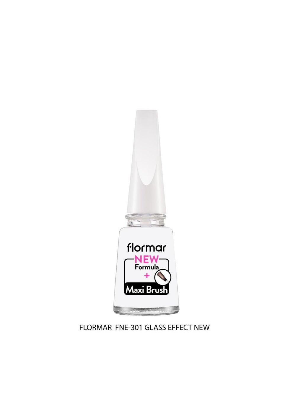 Flormar Classic 301 Glass Effect: Enhanced Enamel & Brush - Image 1