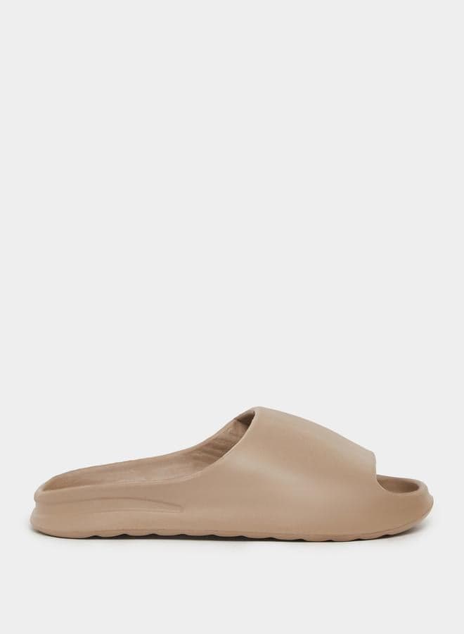 Styli Solid Platform Slides 7005212905Brown: Ultimate Comfort - Image 1