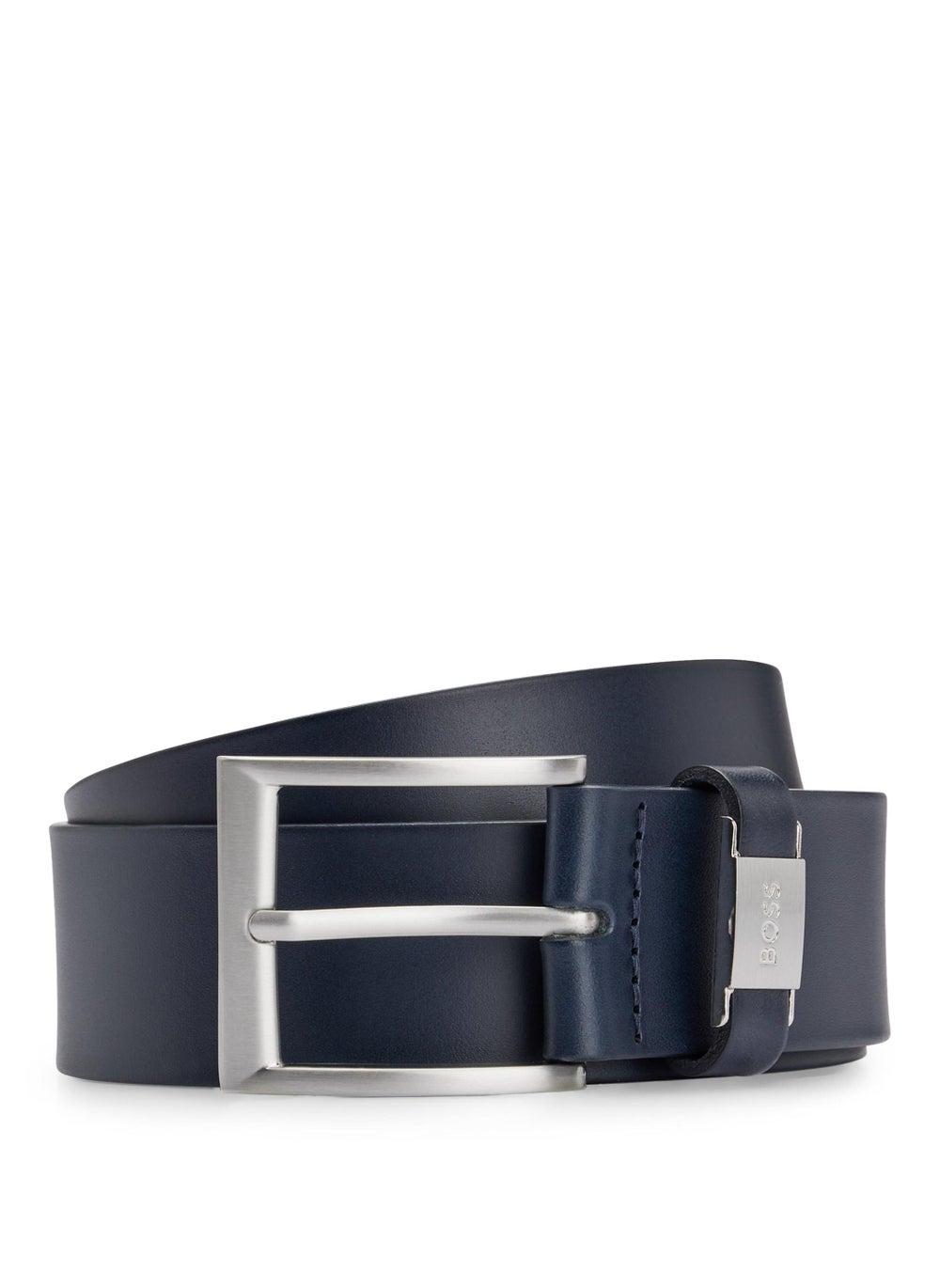 BOSS Men's Italian Leather Belt with Signature Logo - Image 1