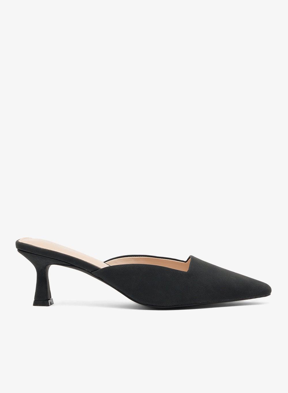 Felina Black PU Mules Pumps - Style No. Felina - Image 1
