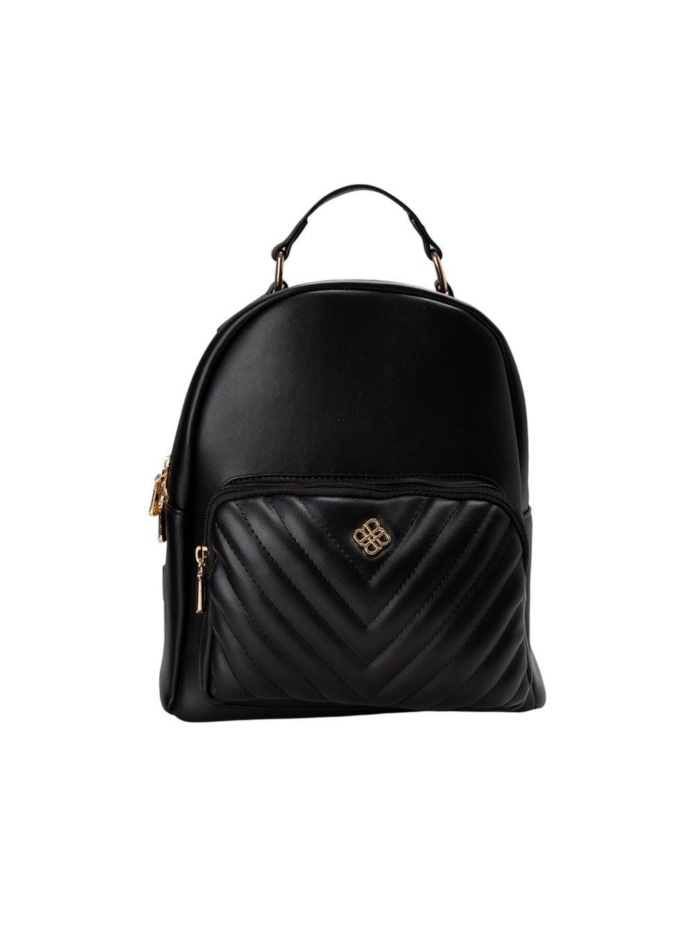 Bata Quilted Elegance: Women's Top Handle Backpack - Image 1