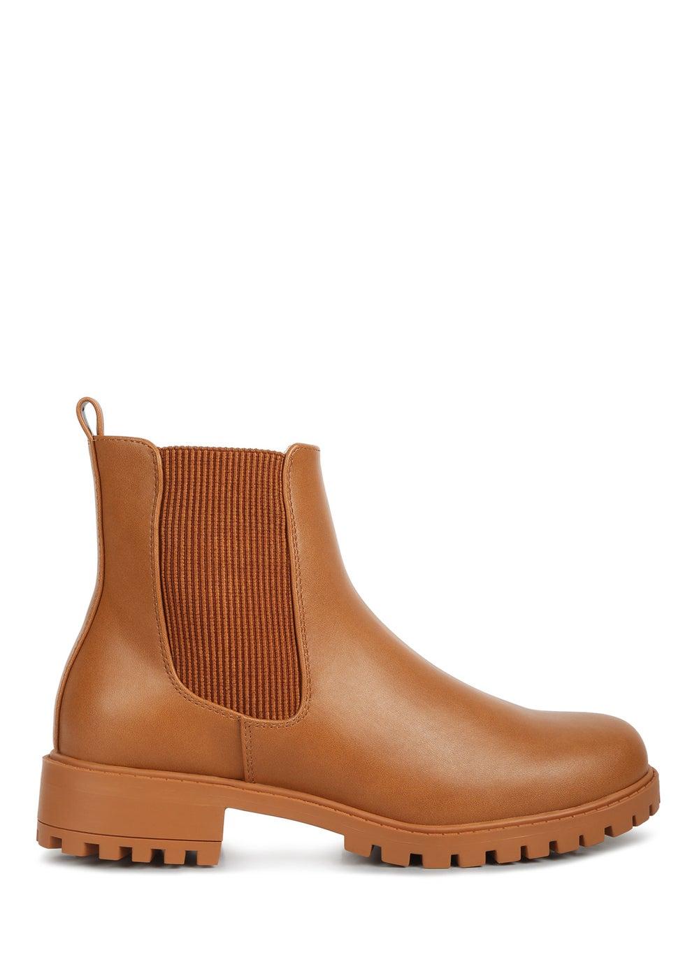 Chelsea Elegance Ankle Boot SH2645 in Tan - Image 1