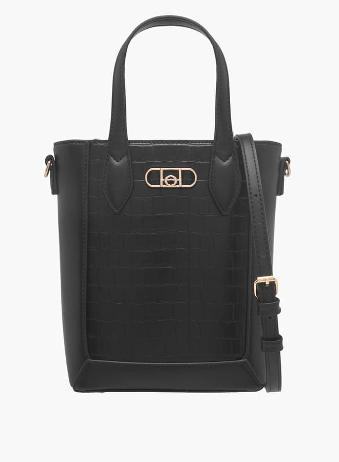 Paprika Women's Luxe Textured Tote with Elegant Double Handles - Image 1