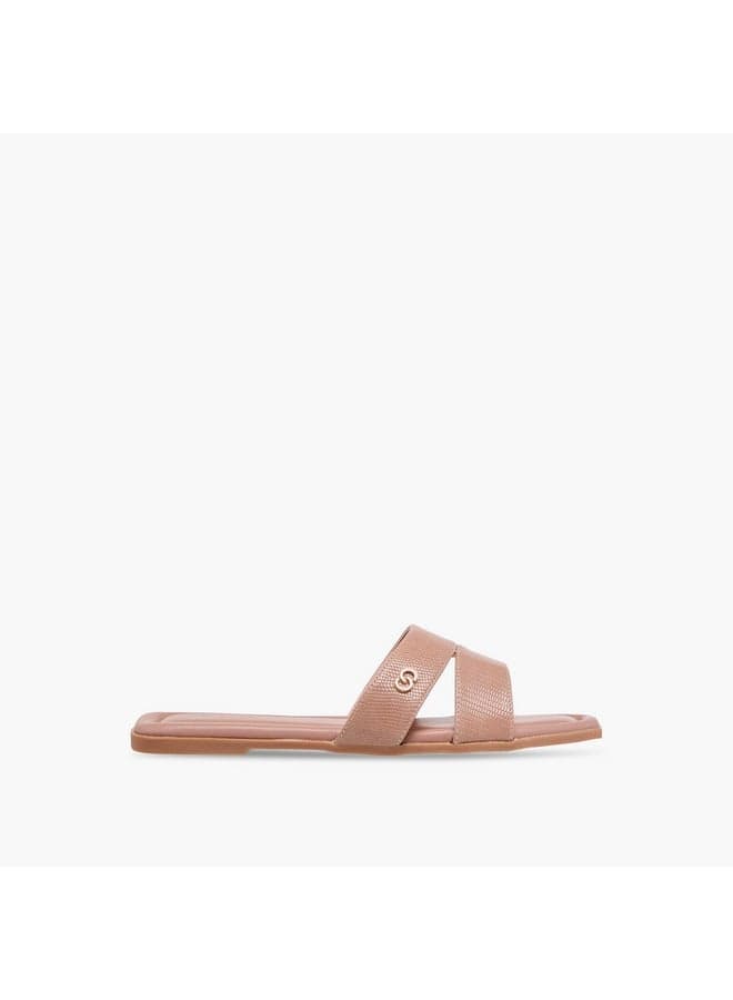 Elegant Blush Mw399 34 Textured Women's Flat Sandals - Image 1