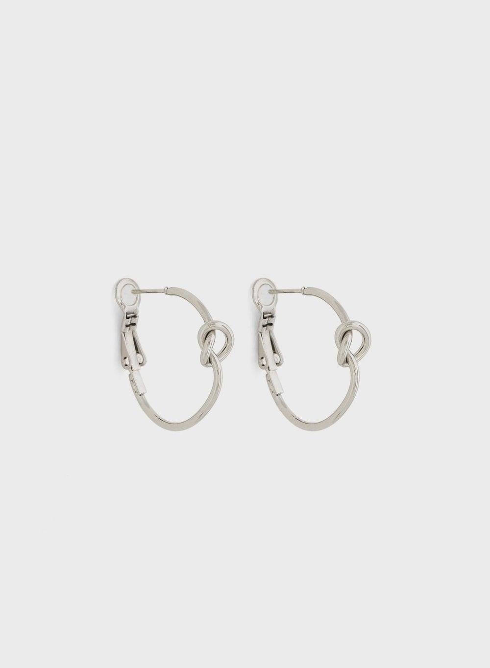 Lady Mauve Marie Knot Twist Hoops: Elegance for Any Occasion - Image 1