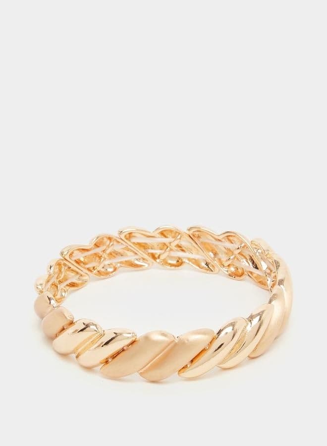 Styli Chunky Textured Bangle for Women - Elegant Accessory - Image 1