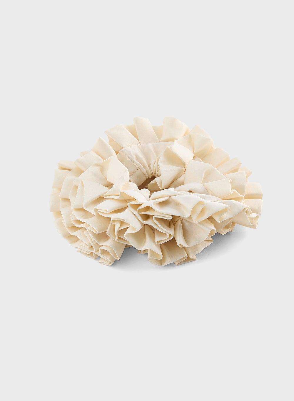 MANGO Mini Ruffled Scrunchie - Chic Hair Accessory - Image 1