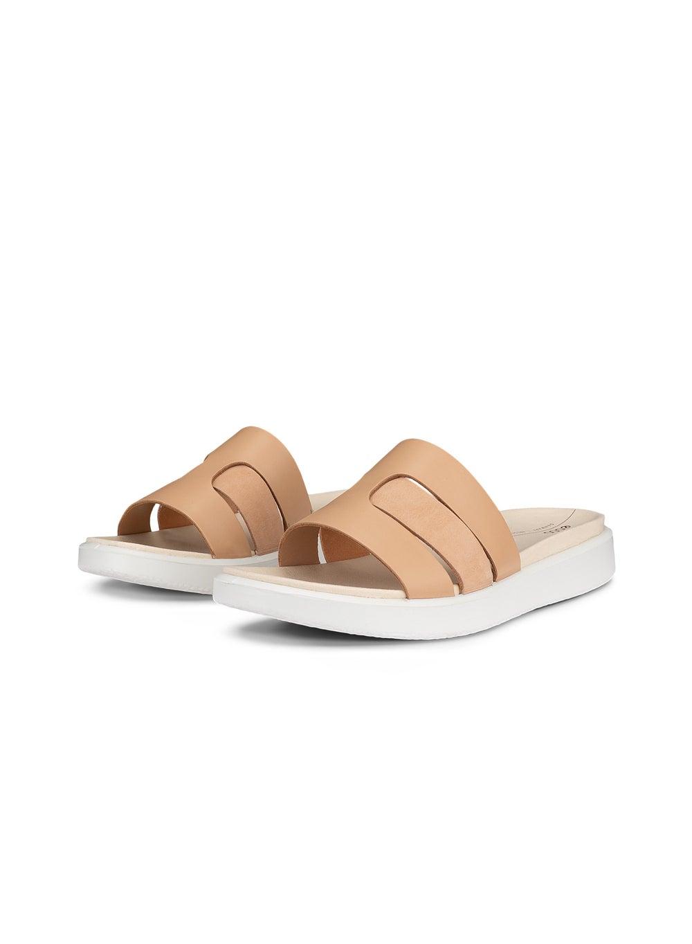 ECCO Flowt W Biscuit: Elegance Meets Comfort in Slides - Image 1