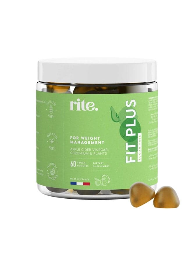 Fit Plus Sugar Free 60 Gummies Rite - Natural Wellness Enhancer - Image 1