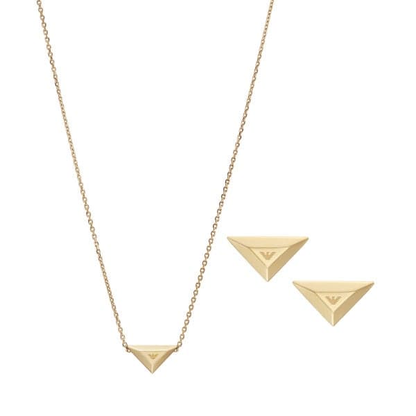 EMPORIO ARMANI Egs3160Set Elegant Gold Tone Necklace - Image 1